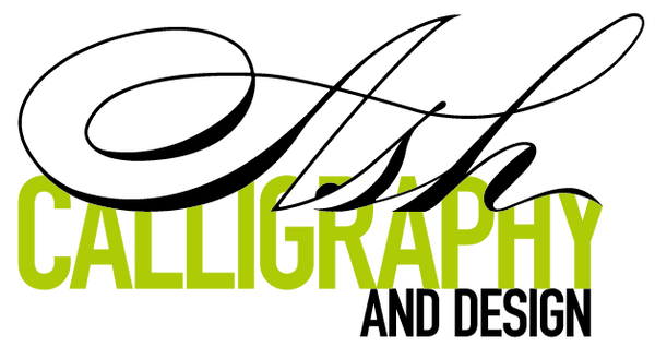 ASH CALLIGRAPHY DESIGN logo