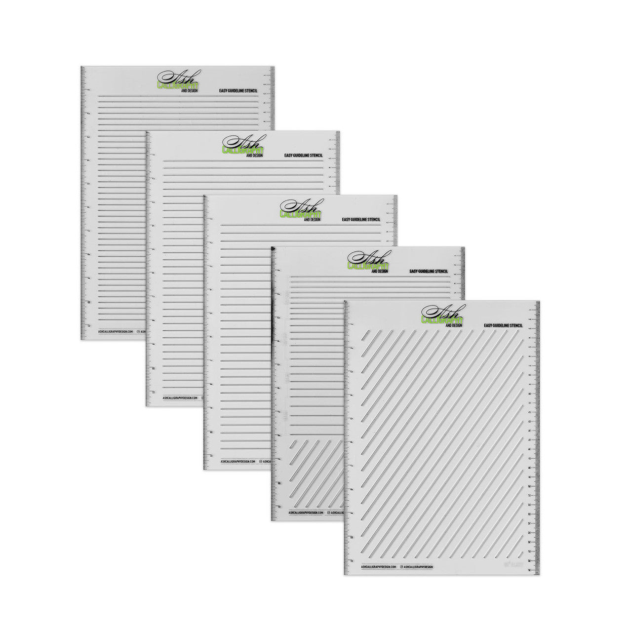 STENCIL GUIDE - SET OF 5